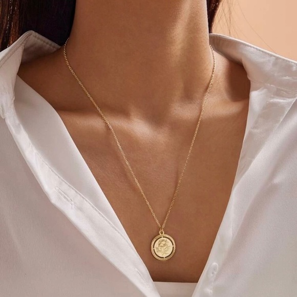 ASOS Jewelry - Rose Coin Necklace
